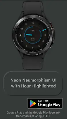 Neumorphic Analog Watch Face screenshot 2