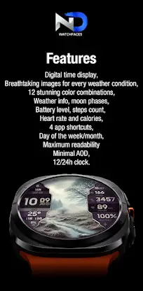 Weather Watchface — NDW076 screenshot 5