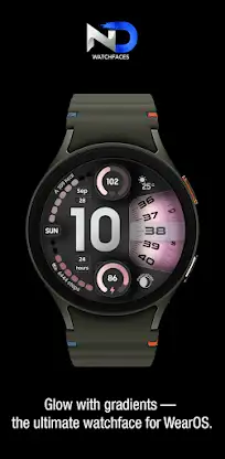 Gradient Watchface —NDW075 screenshot 2