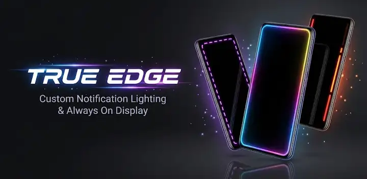 True Edge: Edge Lighting & AOD — Android app banner