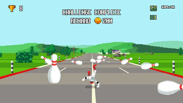Retro Highway - Bike Racer screenshot 7