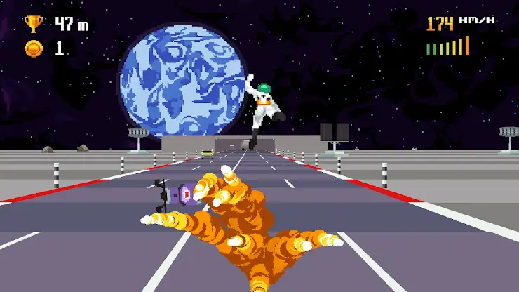Retro Highway - Bike Racer screenshot 3