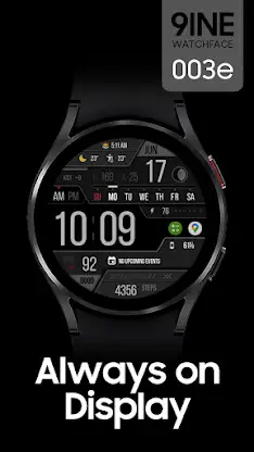 9INE 003e: Digital watch face screenshot 5