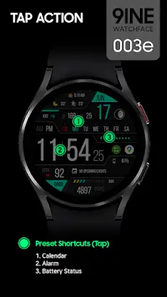 9INE 003e: Digital watch face screenshot 4