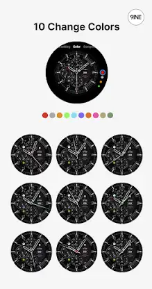 NW077: Analog watch face screenshot 2