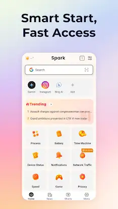 Spark · Safe & Speedy Browser screenshot 1