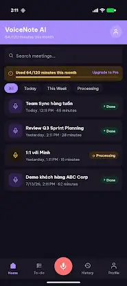 Note Voice AI screenshot 1