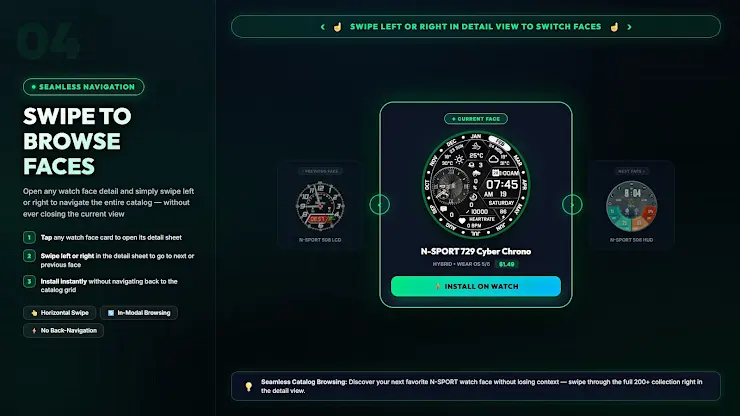 N-SPORT Companion Watch Face screenshot 5