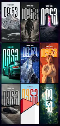 Depth Wallpapers: Live Clock screenshot 1