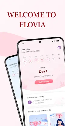 Flovia: Period & Cycle Tracker screenshot 1