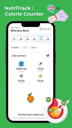 NutriTrack : Calorie Counter screenshot 1