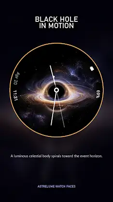 Black Hole Animated Watch Face screenshot 1