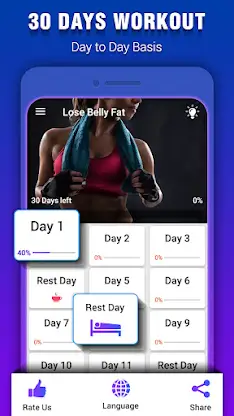 Belly Fat Burning Workout screenshot 1