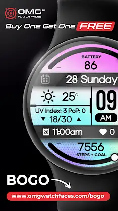 OMG 417 - Digital Watch Face screenshot 4