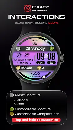OMG 417 - Digital Watch Face screenshot 3