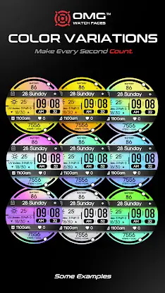 OMG 417 - Digital Watch Face screenshot 7