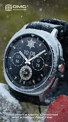 Christmas Snowflake Watch Face screenshot 2