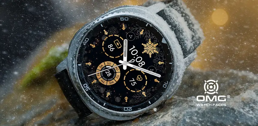 Christmas Snowflake Watch Face screenshot 1