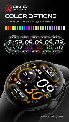 Digital Watch Face: OMG 53 screenshot 7