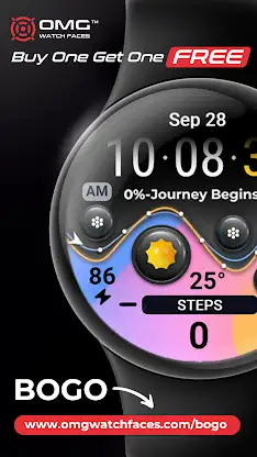 OMG 75 - Colorful Watch Face screenshot 4