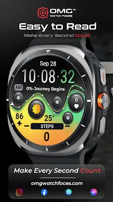 OMG 75 - Colorful Watch Face screenshot 5