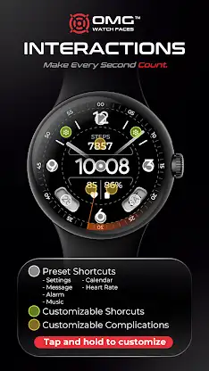 Minimal Watch Face OMG 381 screenshot 3