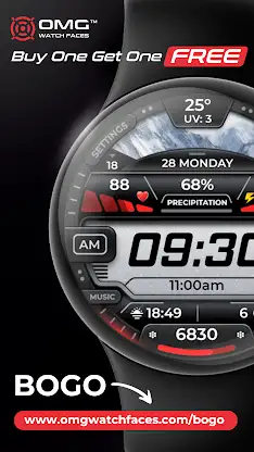 OMG 279 Weather Fitness Watch screenshot 5