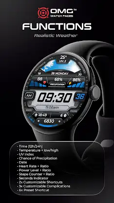 OMG 279 Weather Fitness Watch screenshot 3