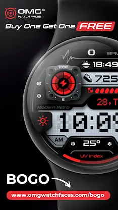 OMG 28 - Digital Retro Watch screenshot 4