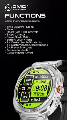 OMG 298 - Fitness Watch Face screenshot 2