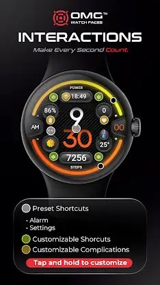 OMG 31 Digital Watch Face screenshot 3