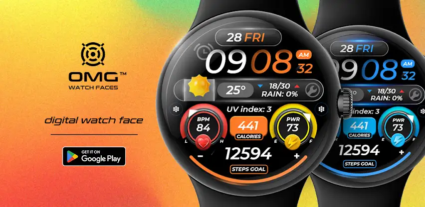 OMG 328 Digital Watch Face screenshot 1