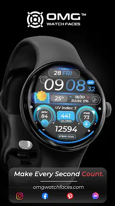 OMG 328 Digital Watch Face screenshot 2