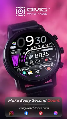 OMG 333 Digital Watch Face screenshot 3