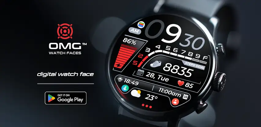 OMG 333 Digital Watch Face screenshot 1