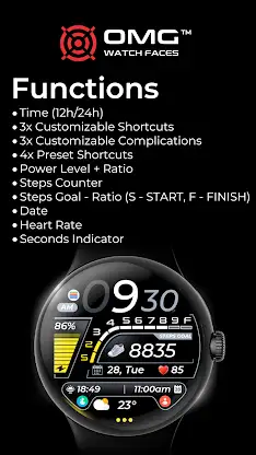 OMG 333 Digital Watch Face screenshot 5