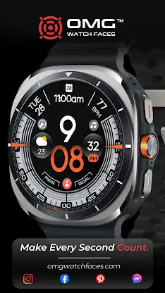 OMG 340 - Minimal Watch Face screenshot 2