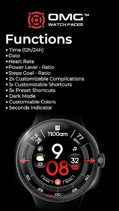 OMG 340 - Minimal Watch Face screenshot 5