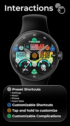 OMG 343 Hybrid Retro Watch screenshot 6