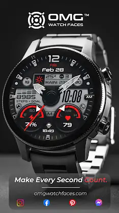 OMG 343 Hybrid Retro Watch screenshot 2