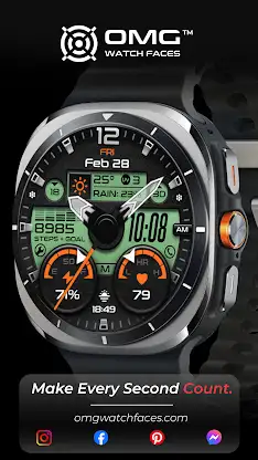 OMG 343 Hybrid Retro Watch screenshot 4