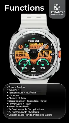 OMG 343 Hybrid Retro Watch screenshot 5