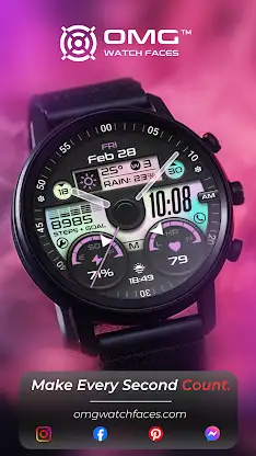 OMG 343 Hybrid Retro Watch screenshot 3