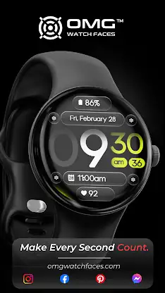 OMG 344 Minimal Watch Face screenshot 2