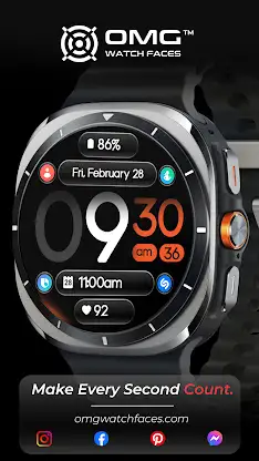 OMG 344 Minimal Watch Face screenshot 3