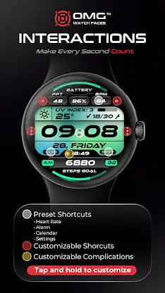 OMG 348 Digital Watch Face screenshot 4