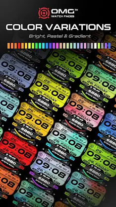 OMG 348 Digital Watch Face screenshot 6