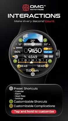 Weather Watch Face - OMG 368 screenshot 3