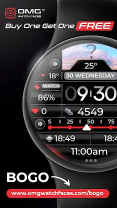 Weather Watch Face - OMG 368 screenshot 4