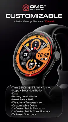 OMG 384 - Hybrid Watch Face screenshot 2